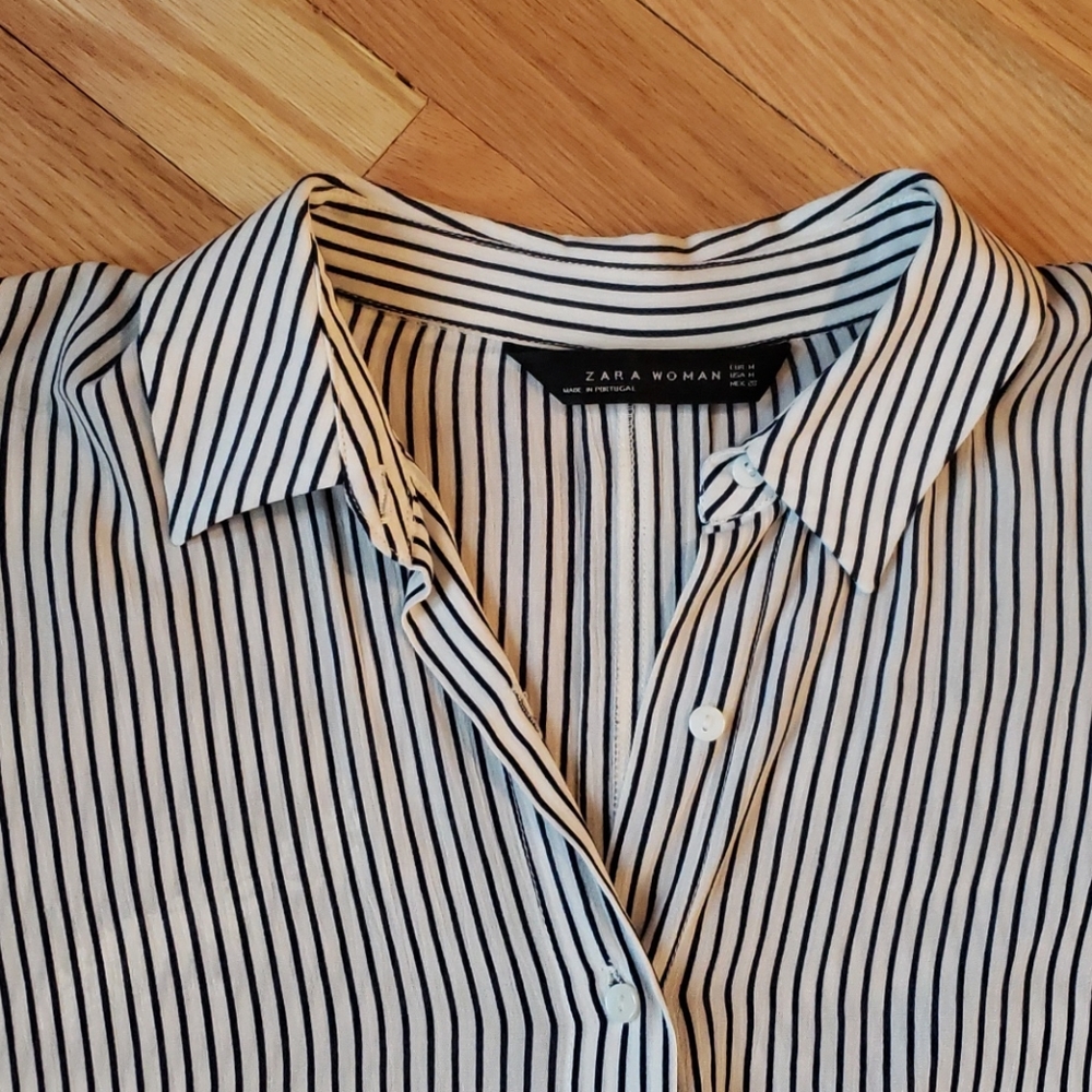 Zara button down blouse